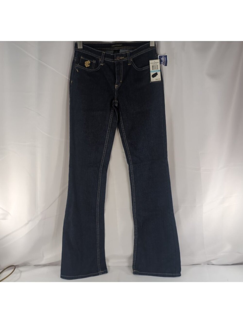 NEW NWT Rocawear 5 Blue Jeans Pants Rinse RW02-LRBC Bootcut Embroidered Women's